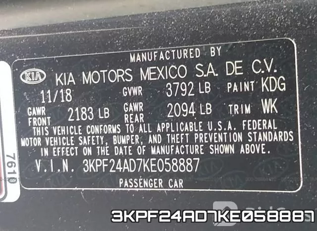 3KPF24AD7KE058887 фото 10