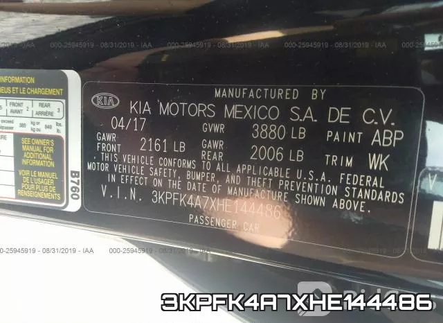 3KPFK4A7XHE144486 фото 10