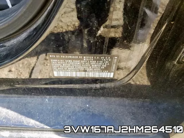 3VW167AJ2HM264510 фото 2