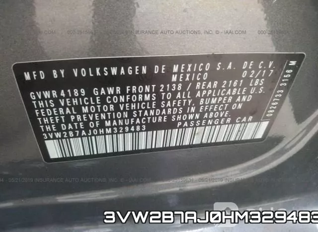 3VW2B7AJ0HM329483 фото 10