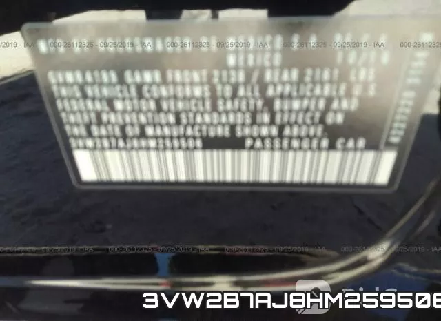 3VW2B7AJ8HM259506 фото 10