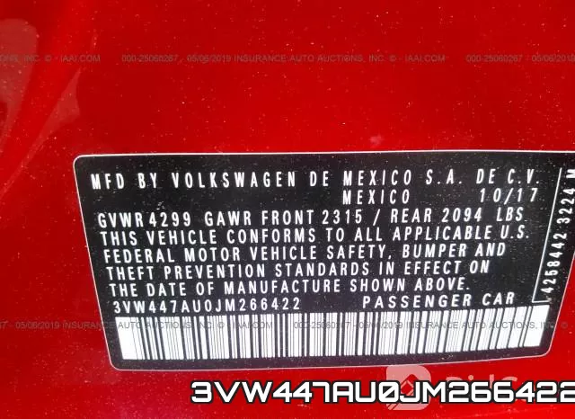 3VW447AU0JM266422 фото 10