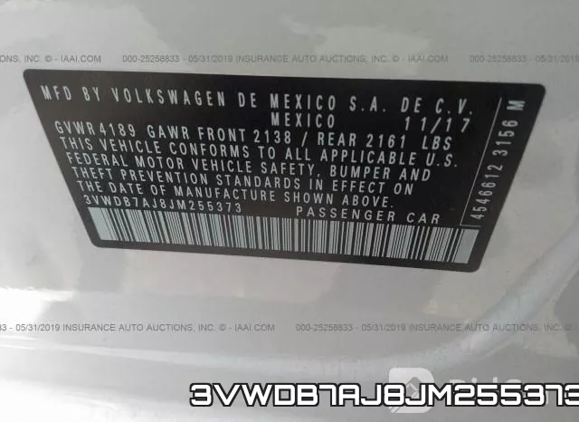 3VWDB7AJ8JM255373 фото 10