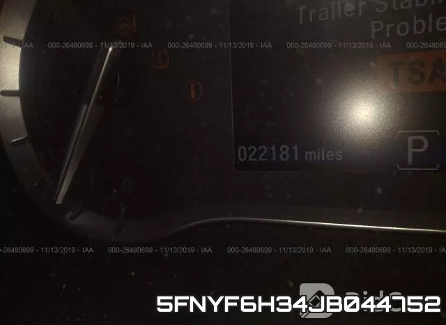 5FNYF6H34JB044752 фото 8