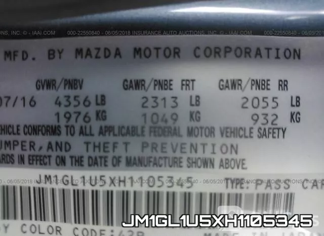 JM1GL1U5XH1105345 фото 10