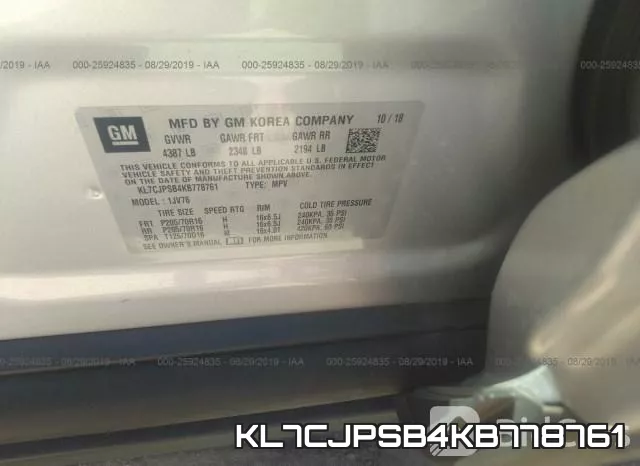 KL7CJPSB4KB778761 фото 10