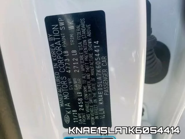 KNAE15LA7K6054414 фото 2