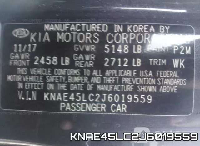 KNAE45LC2J6019559 фото 10