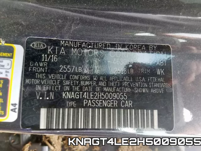 KNAGT4LE2H5009055 фото 2