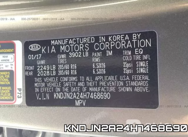 KNDJN2A24H7468690 фото 10