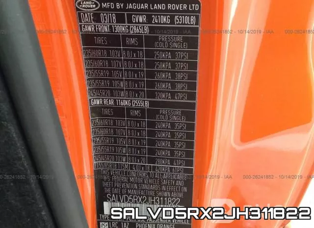 SALVD5RX2JH311822 фото 10