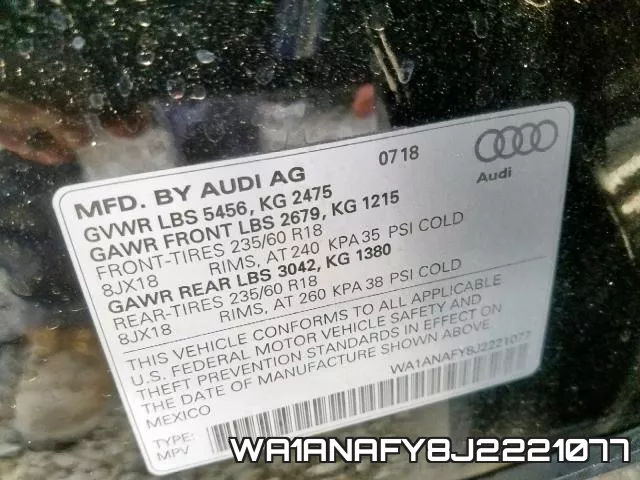 WA1ANAFY8J2221077 фото 2