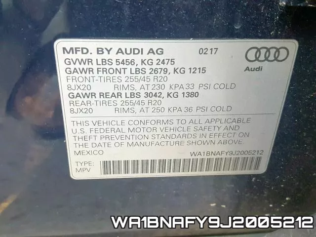 WA1BNAFY9J2005212 фото 2