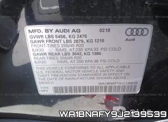 WA1BNAFY9J2139539 фото 10