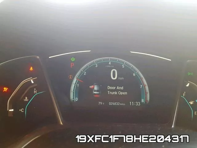 19XFC1F78HE204317 фото 9