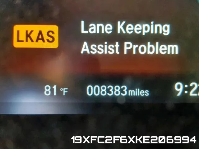 19XFC2F6XKE206994 фото 8