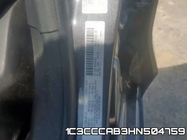 1C3CCCAB3HN504759 фото 2