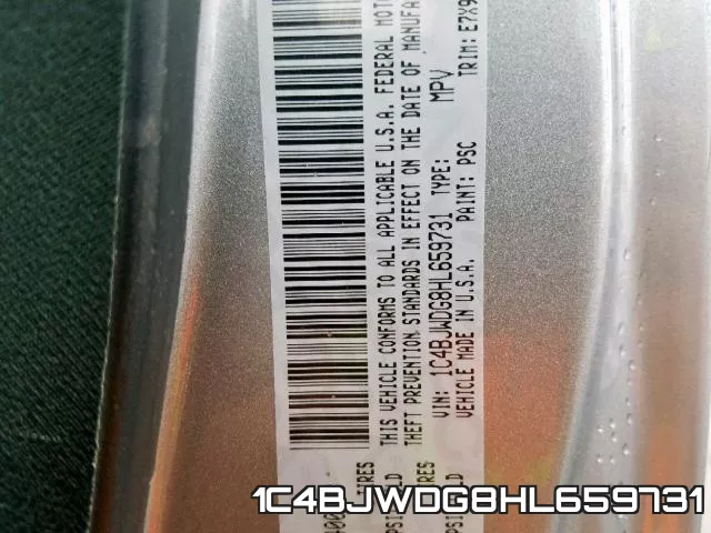 1C4BJWDG8HL659731 фото 2