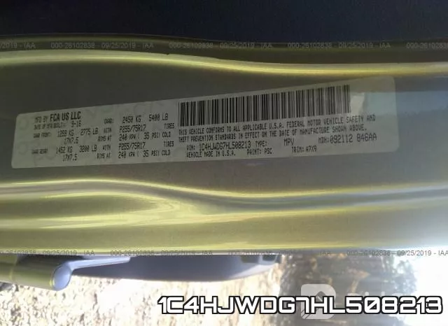 1C4HJWDG7HL508213 фото 9
