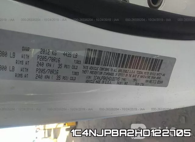 1C4NJPBA2HD122705 фото 9