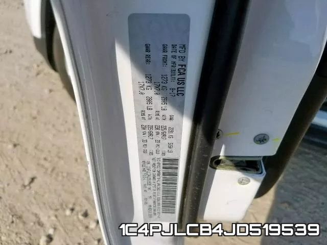 1C4PJLCB4JD519539 фото 2