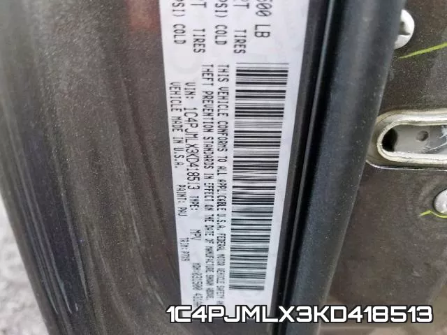 1C4PJMLX3KD418513 фото 2