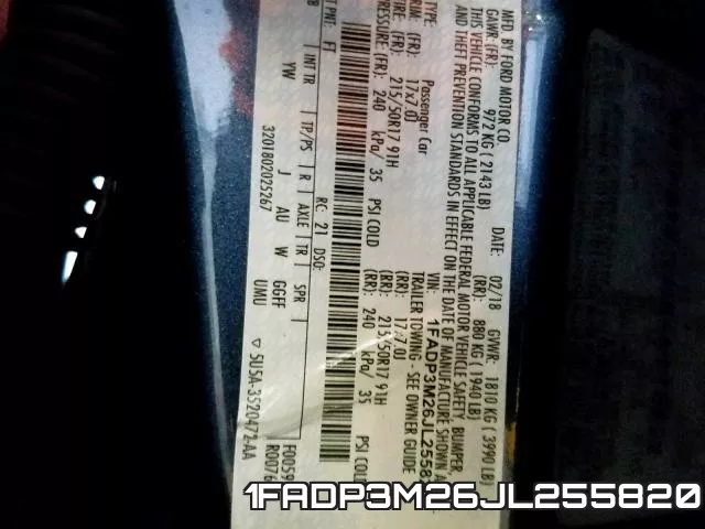 1FADP3M26JL255820 фото 2