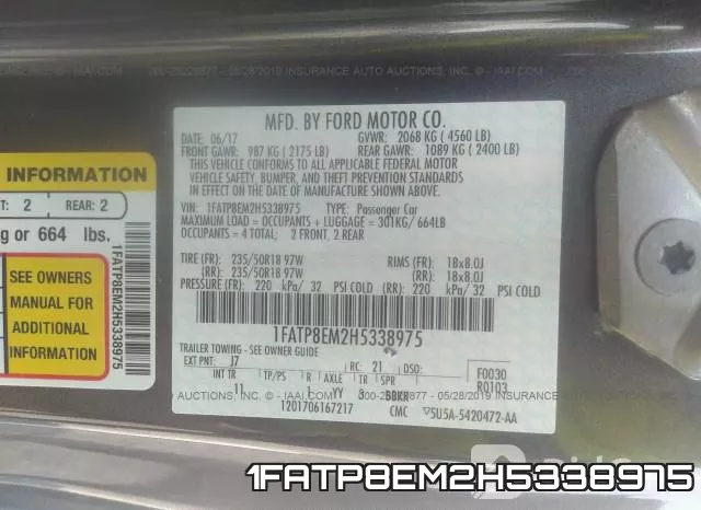 1FATP8EM2H5338975 фото 10
