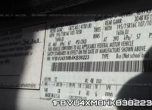 1FBVU4XM8HKB38223 фото 9