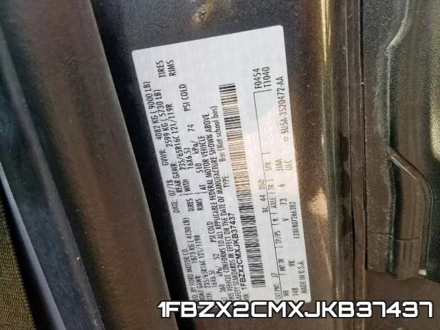 1FBZX2CMXJKB37437 фото 2