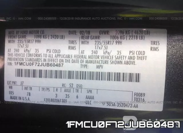 1FMCU0F72JUB60487 фото 10