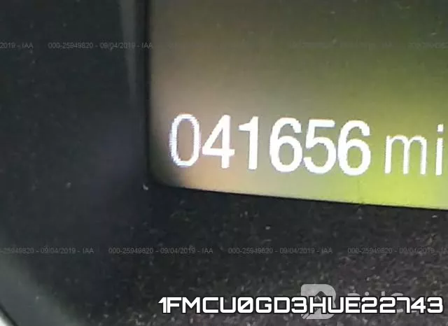1FMCU0GD3HUE22743 фото 8