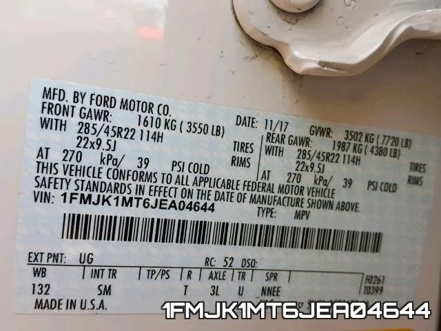 1FMJK1MT6JEA04644 фото 2