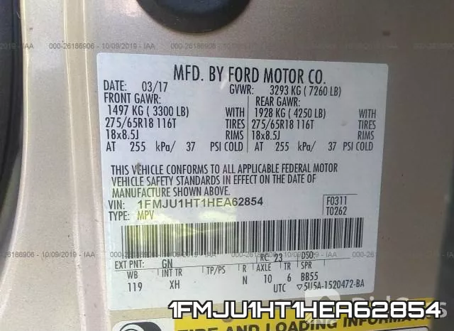 1FMJU1HT1HEA62854 фото 10