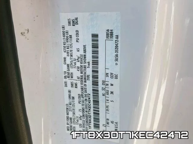 1FT8X3DT7KEC42472 фото 2