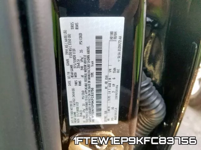 1FTEW1EP9KFC83756 фото 2