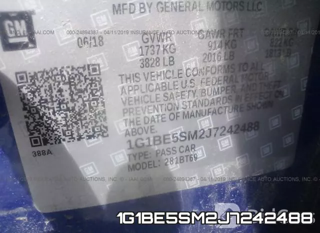 1G1BE5SM2J7242488 фото 10