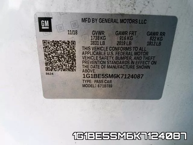 1G1BE5SM6K7124087 фото 2