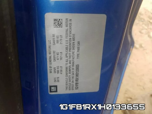 1G1FB1RX1H0133655 фото 2