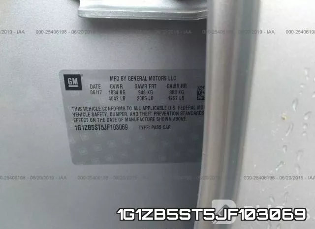 1G1ZB5ST5JF103069 фото 10
