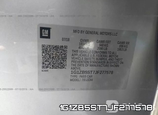 1G1ZB5ST7JF277578 фото 10