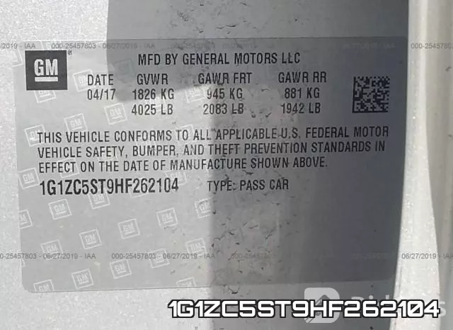 1G1ZC5ST9HF262104 фото 10