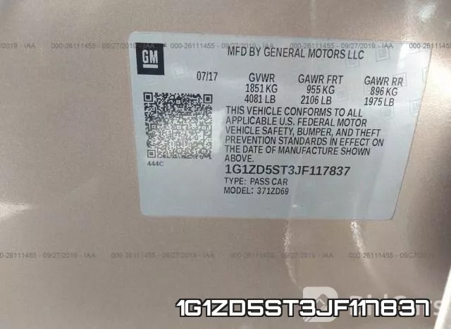 1G1ZD5ST3JF117837 фото 10