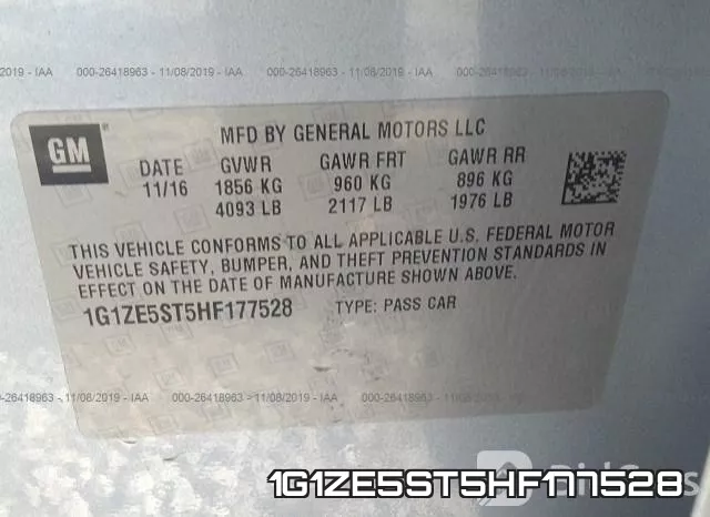 1G1ZE5ST5HF177528 фото 10