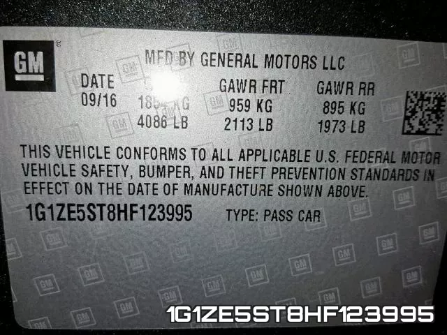 1G1ZE5ST8HF123995 фото 2