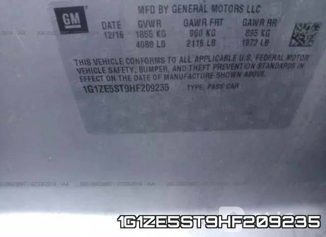 1G1ZE5ST9HF209235 фото 10