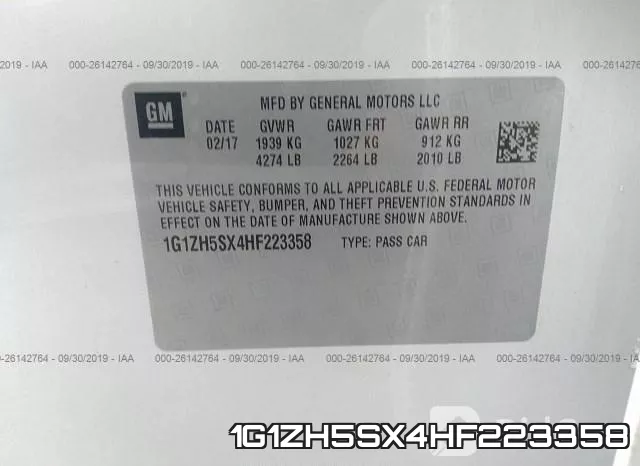 1G1ZH5SX4HF223358 фото 10