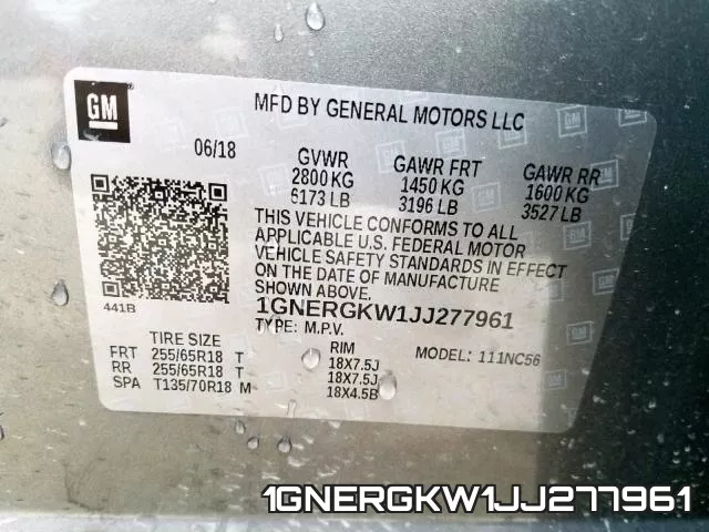 1GNERGKW1JJ277961 фото 2