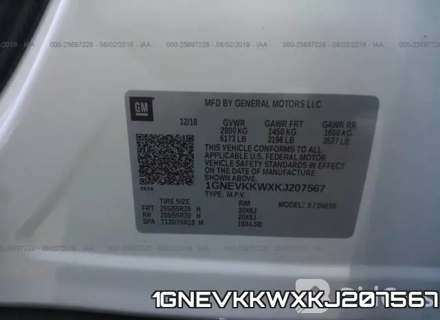 1GNEVKKWXKJ207567 фото 10