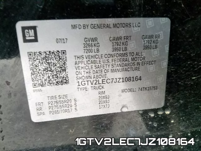 1GTV2LEC7JZ108164 фото 2